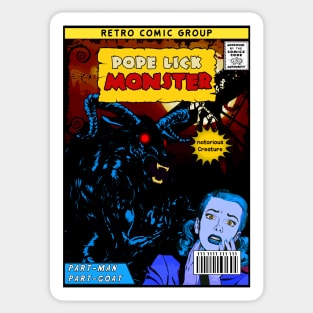 POPE LICK MONSTER COMIC Sticker